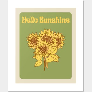 Hello Sunshine-sunflowers Posters and Art